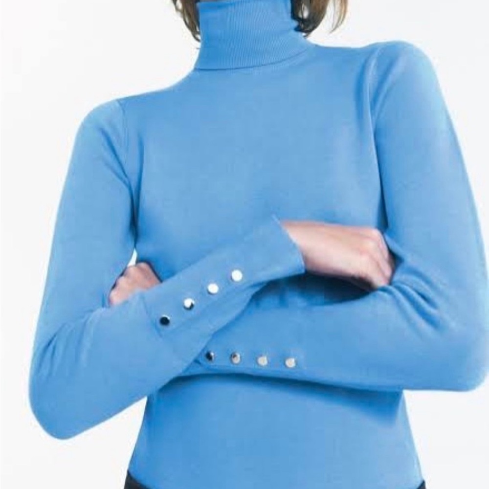 Zara royal Blue Turtleneck Sweater